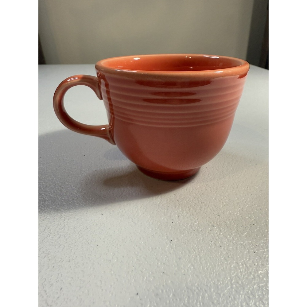 Fiestaware Persimmon Coffee Cup Homer Laughlin Retired